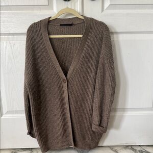 Women's Brown Cardigan Sweater